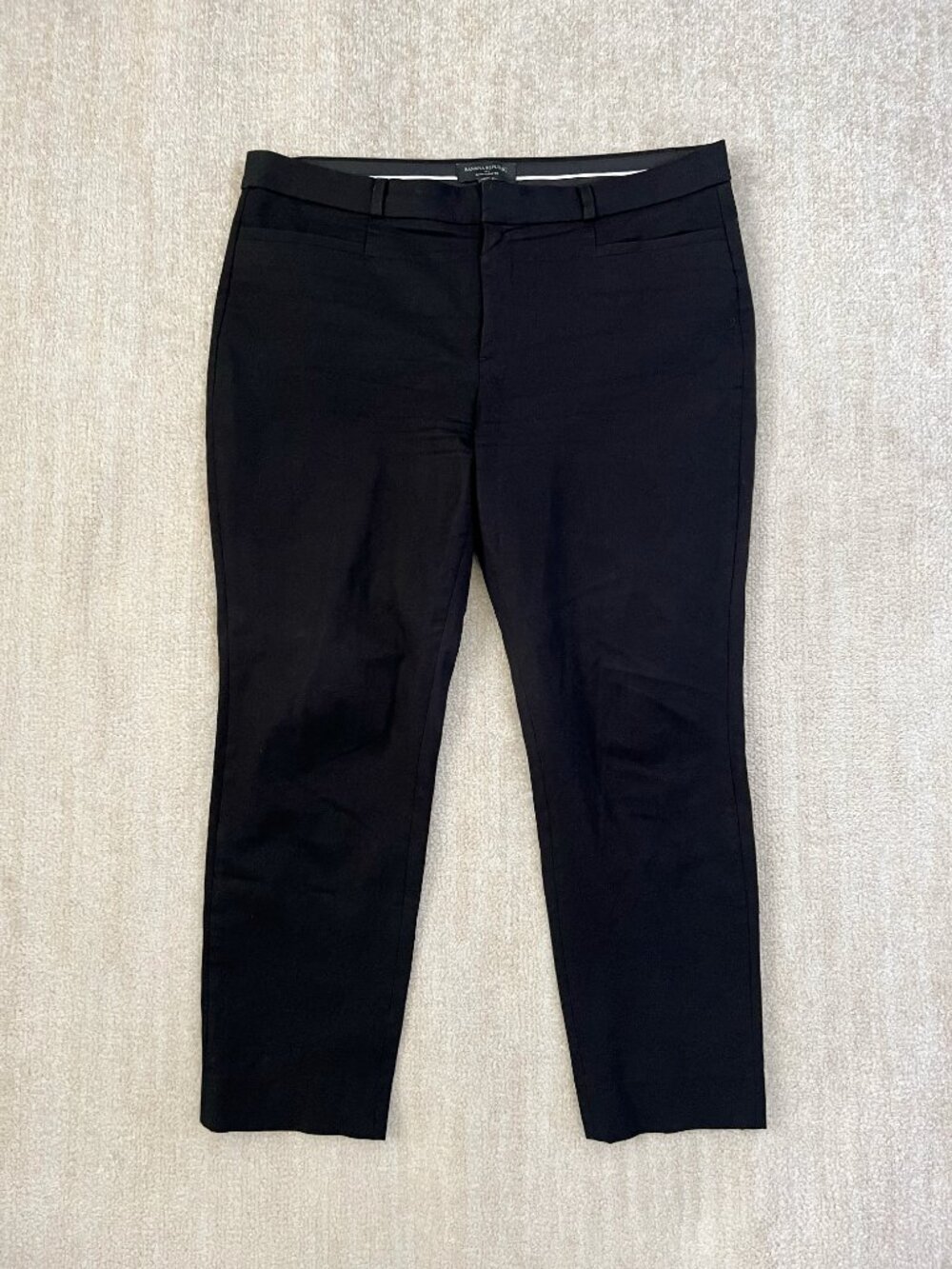 Banana Republic Factory Sloan Curvy Fit Crop Work Trousers Cotton Pants 14